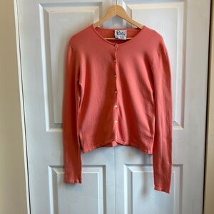 Lilly Pulitzer Coral Cardigan Sweater